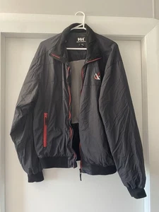 Helly Hanson wind breaker black fullzip jacket size large earphone pocket inside - Picture 1 of 8