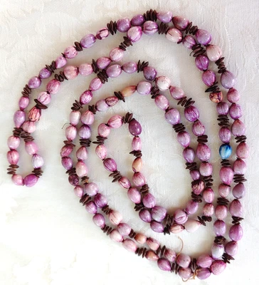 Jobs Tears Bead Strand Purple-60 inch-Jewelry Making-Rosary-Crafts-DIY - Image 1 of 4