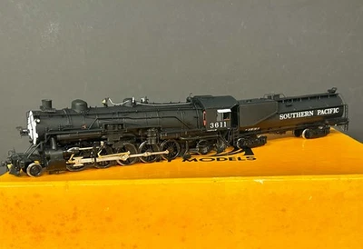 HO Brass Sunset 1992 SP Southern Pacific F-1 2-10-2 Santa Fe Factory Pt con video Foto 1 de 4