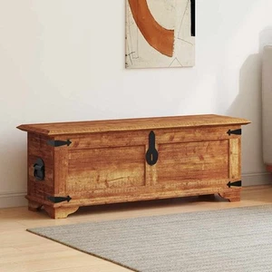 vidaXL Storage Chest, Organizer for Bedroom/ Living Room, 43.3" x 13.8" x 15.7" - Picture 1 of 10