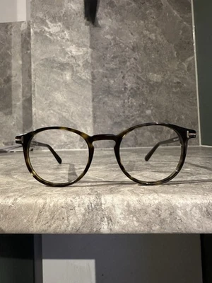 Tom Ford 5294 056 Havana Blue Key Hole Brille Glasses Frames Size 48 - Image 1 of 4