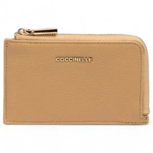 Genuine COCCINELLE Wallet METALLIC SOFT Female Leather Beige - E2MW5172401N24 - Picture 1 of 3