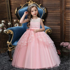 Children Dress Girls Flowers Princess Dress For Wedding Party Birthday Dance Kid - Picture 1 of 37