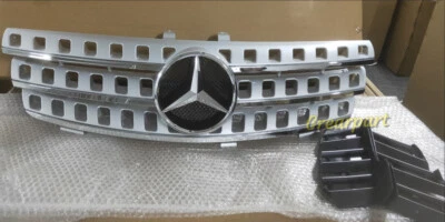 Grelha frontal de malha para Mercedes Benz W164 ML320 ML350 ML500 ML550 2005-2008 - Imagem 1 de 4