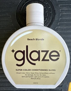 Glaze Super Color Conditioning Gloss BEACH BLONDE 190 ml / 6.4 oz Vibrant Hair - Picture 1 of 4