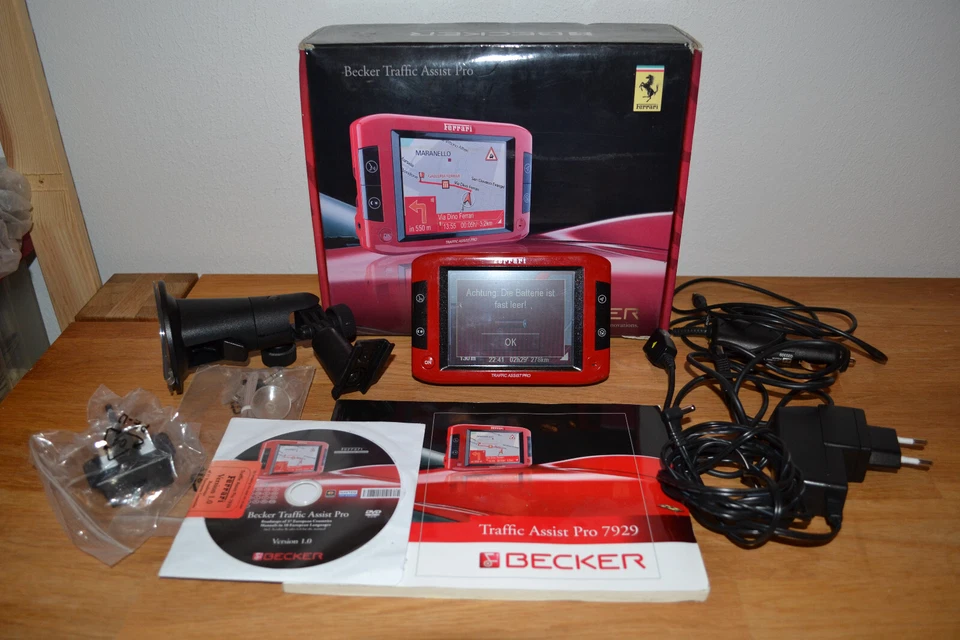 Ferrari Becker Traffic Assist Pro Navigation 7929 rot - TOP -RARITÄT - Bild 1 von 3