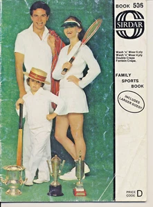 Vintage Sirdar Family Sports Pattern Book-No 506-Jumpers/Cardigans/Vest/Dress - Picture 1 of 7