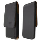 caseroxx Flap Pouch for BlackBerry Key2 LE in black made of genuine leather