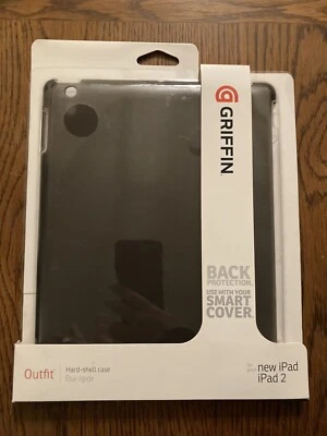 Griffin Outfit Hard Shell Case Back Protection Fits Apple iPad / iPad 2 - Smoke - Image 1 of 4