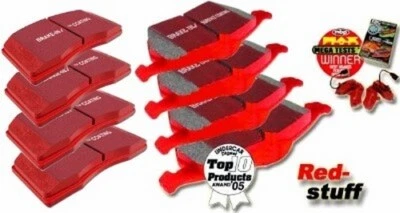 EBC Brake Pads Redstuff Front+Rear for Saab 9-3 (YS3D) 9-5 - Image 1 of 4