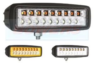 HEAVY DUTY LED FLOOD WORK LAMP WORK LIGHT WITH AMBER LED WARNING STROBE LIGHTS - Picture 1 of 2