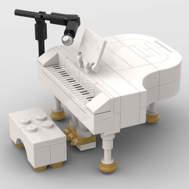 Piano lego piano de brinquedo multicolorido escola de música