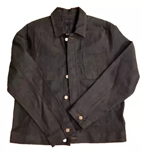 Perry Ellis America Men's Classic Denim Chore Jacket Shirt Size Large Ex Cond - Picture 1 of 10