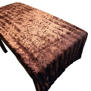 Vtg Crushed Velvet Maroon Blanket Throw  Dark Romantic Gothic Thro Ltd. Korea  - Picture 1 of 9