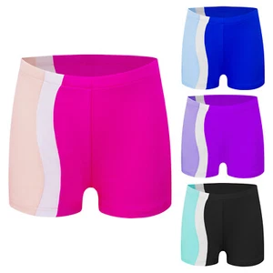 Girls Shorts Elastic Waistband Short Pants Sport Bottoms Training Activewear - Picture 1 of 49