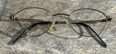 Monturas de gafas Nicole Miller GHENGIS para mujer antiguas de metal dorado 48-19-140 DR3 Foto 1 de 4