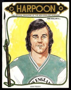 1972-73 NEW ENGLAND WHALERS QUEBEC NORDIQUES WHA PROGRAM TICKET AUTOGRAPHED (2)  - Picture 1 of 1