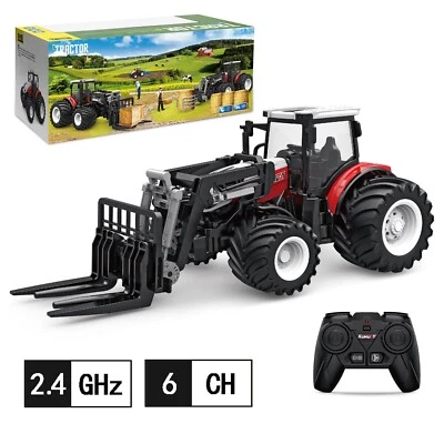 RC-Traktor Ferngesteuerter Farm Fork Traktor Spielzeug ab 3 4 5 Jahre - Bild 1 von 4