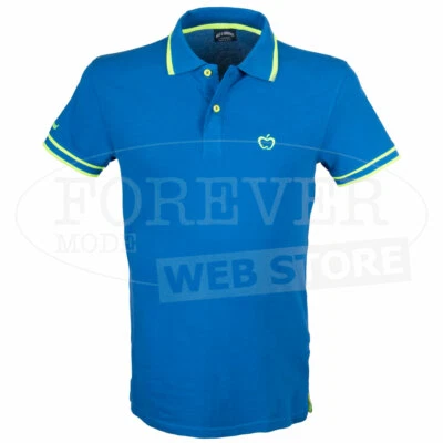 Polo Hombre Besos Abrazos Con Logo Bordado, Estampado Cuello Y Bordes Neón Art - Imagen 1 de 4