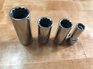SK 3/8 Antrieb 12pt metrisch tiefe Steckschlüsseleinsätze neu aus altem Lagerbestand Wählen Sie Ihre Größe Made in USA! - Bild 1 von 25