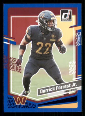 2023 Donruss Press Proof Blue #296 Darrick Forrest Jr. - Image 1 of 2
