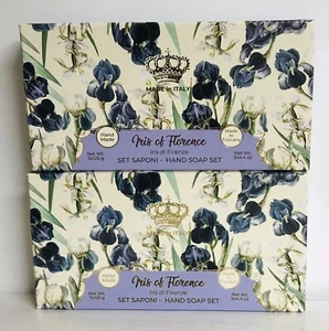 2-Pack Saponificio ~ Iris of Florence Hand Bar Soap Set 6 Bars 4.4 oz Each - Picture 1 of 2