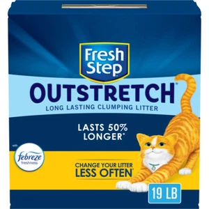 Fresh Step 60105 Outstretch Long Lasting Concentrated Clumping Cat Litter 19 lb - Picture 1 of 12