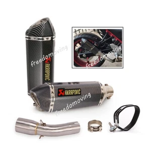 For Suzuki SV650 2016-2023 Exhaust Muffler Tail Pipe Mid Connect Tube Slip On - Picture 1 of 12