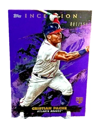 2021 Topps Inception - Purple #63 💥CRISTIAN PACHE💥 SP/001/150 (RC) ⫸BID-ON-№ 1 - Image 1 of 3