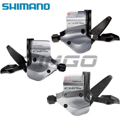 Shimano Claris SL-2400 Road Bike 2/3×8 Speed Flat Bar Shifter Trigger Lever - Image 1 of 4