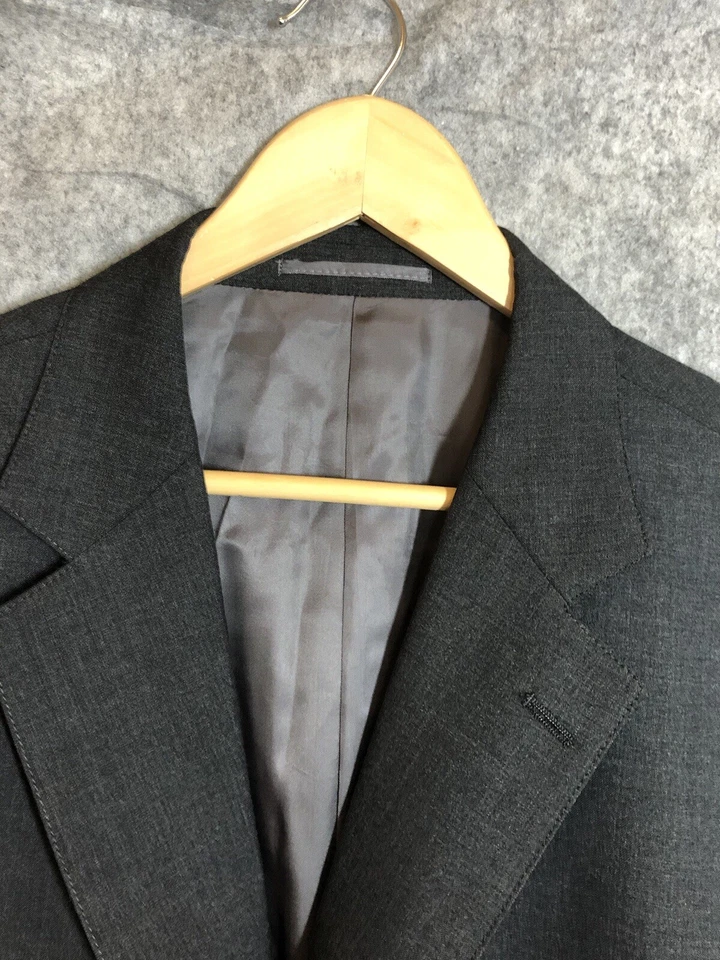 J. Prensa Blazer Abrigo Deportivo 50L Negro Pressclusivo Nueva Zelanda Lana Clásico Foto 1 de 4