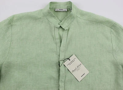 Camisa Para Hombre MURANO Verde Claro 100% Lino Extra Grande XL NUEVA NUEVA CON ETIQUETAS NiCe! Foto 1 de 4