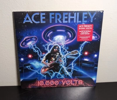 ACE FREHLEY 10,000 Volts DRAGONS DEN Dark Red Limited Euro Vinyl [SHIPS NOW] 🆕✅