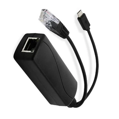 Micro USB Adapter 48V to 5V 2A 10W PoE Splitter Power Over Ethernet Connector - Image 1 of 4
