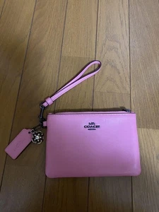 Coach Leather Coin Pouch with Removable Strap Used - Picture 1 of 6
