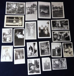 #8 Lote 20 FOTOS instantáneas antiguas de colección de la década de 1930 familia laboral doméstica - Imagen 1 de 7