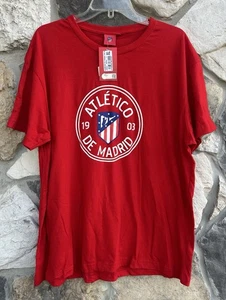 Atletico De Madrid Tshirt Mens Size XL Red Soccer Club LaLiga NEW WITH TAGS - Picture 1 of 3