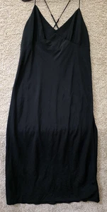 Madewell The Layton Midi-Schlupfkleid True Black NK419 Damen Gr. 10 #31 - Bild 1 von 8