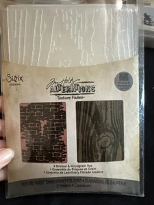 Carpeta de Grabado Sizzix Tim Holtz Colección Alteraciones Textura Desvanecimientos - Imagen 1 de 3