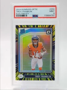 TROY FRANKLIN 2024 DONRUSS OPTIC RATED ROOKIE ELECTRICITY RC /75 PSA 9 Q0797 - Picture 1 of 2