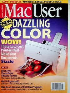 MacUser Magazine Apple Macintosh Computer January 1995 - Picture 1 of 3