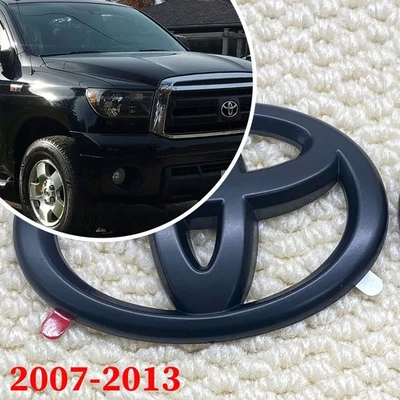 FOR 2007-2013 TUNDRA OVERLAY BLACKOUT EMBLEM SR5 3D FRONT GRILLE NAMEPLATE BADGE Foto 1 de 4