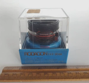 Vintage Rodenstock Rodagon Germany 1/4.0 f=50mm Lens In Case - Picture 1 of 8