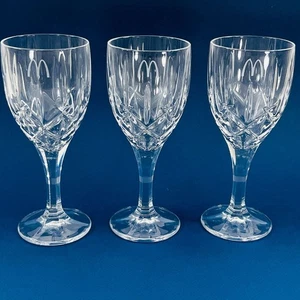 McDonalds Etched Logo Stemware Goblets Large Stemmed Glasses (3) - Picture 1 of 4