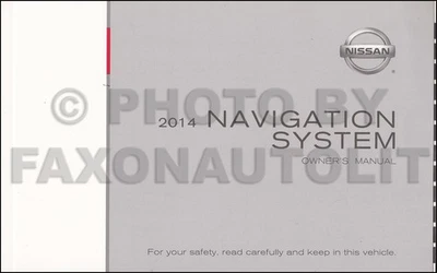 2014 Nissan Navigation Sistema Owner Manuale Maxima Armada Pathfinder Murano - Immagine 1 di 2