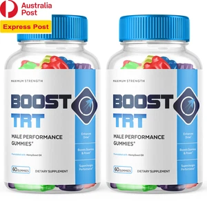 (2 Pack) Boost TRT Male Gummys Vitamin Supplement 120 Gummies - Picture 1 of 12