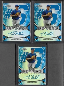 2018 Leaf Metal JARRED KELENIC Top Picks Blue Prismatic Auto RC /35 Mariners - Picture 1 of 1