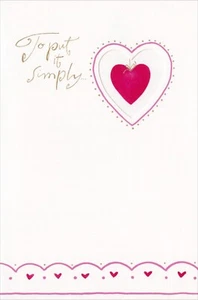 Loving VALENTINE'S DAY Card, You're Simply Great Heart by American Greetings +✉ - Picture 1 of 6