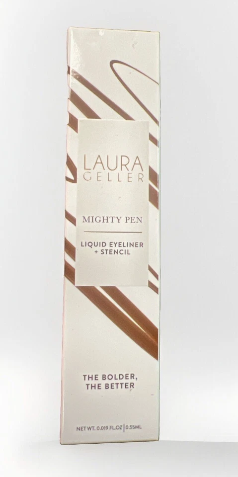 Laura Geller Mighty Pen Liquid Eyeliner & Stencil Fountain Brown .019 FL Oz