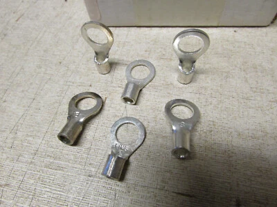 3M M8-38RK 8 Awg Non-Insulated Ring Terminal 3/8" Stud 120 Pack - Image 1 of 2